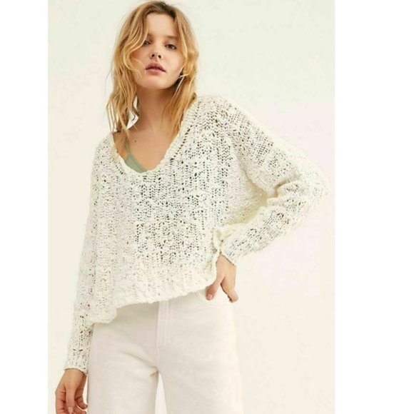 Free People Sweaters - NWT Free People Sunday Shore Cotton Blend Sweater